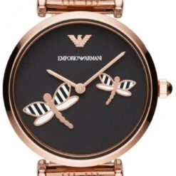 EMPORIO ARMANI Gianni T-Bar 32MM Black Dial Women's Watch AR11206