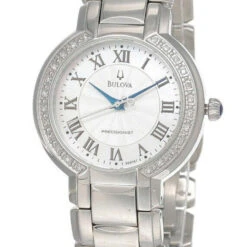 New Bulova Fairlawn 30MM MOP Dial Stainless Steel Women's Watch 96R167