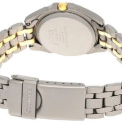 CITIZEN Black Dial 2-Tone Titanium Women's Watch EU1060-61E -Citizen shop citizen watches citizen black dial 2 tone titanium womens watch eu1060 61e 68514.1681416797