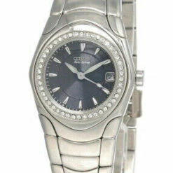 CITIZEN Eco Drive Dark Blue Dial SS Women's Watch EW0410-55L