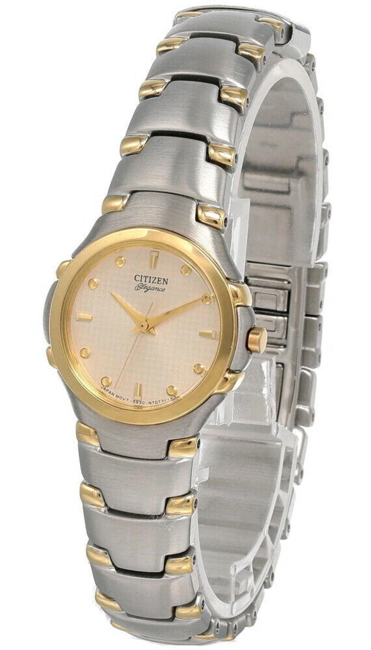 Citizen Elegance Gold Dial Stainless Steel Women's Watch EK6764-55PZ 5 Citizen Elegance Gold Dial Stainless Steel Women's Watch EK6764-55PZ - Image 3