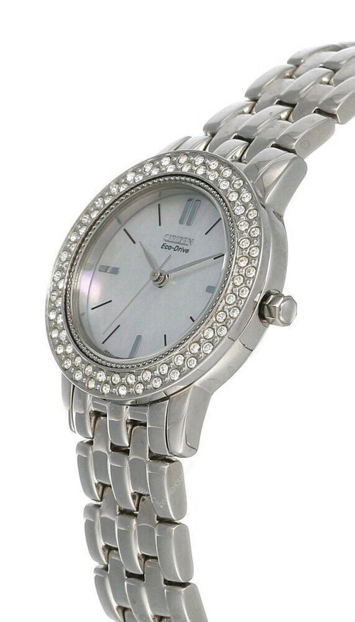 CITIZEN Silhouette Eco Drive MOP Dial SS Women's Watch EP5810-61D 4 CITIZEN Silhouette Eco Drive MOP Dial SS Women's Watch EP5810-61D - Image 2
