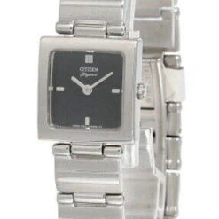 New Citizen Black Dial SS Women's Watch EK4640-59E