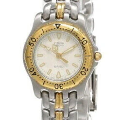New Citizen Elegance White Dial 2-Tone SS Women's Watch EB9324-51A