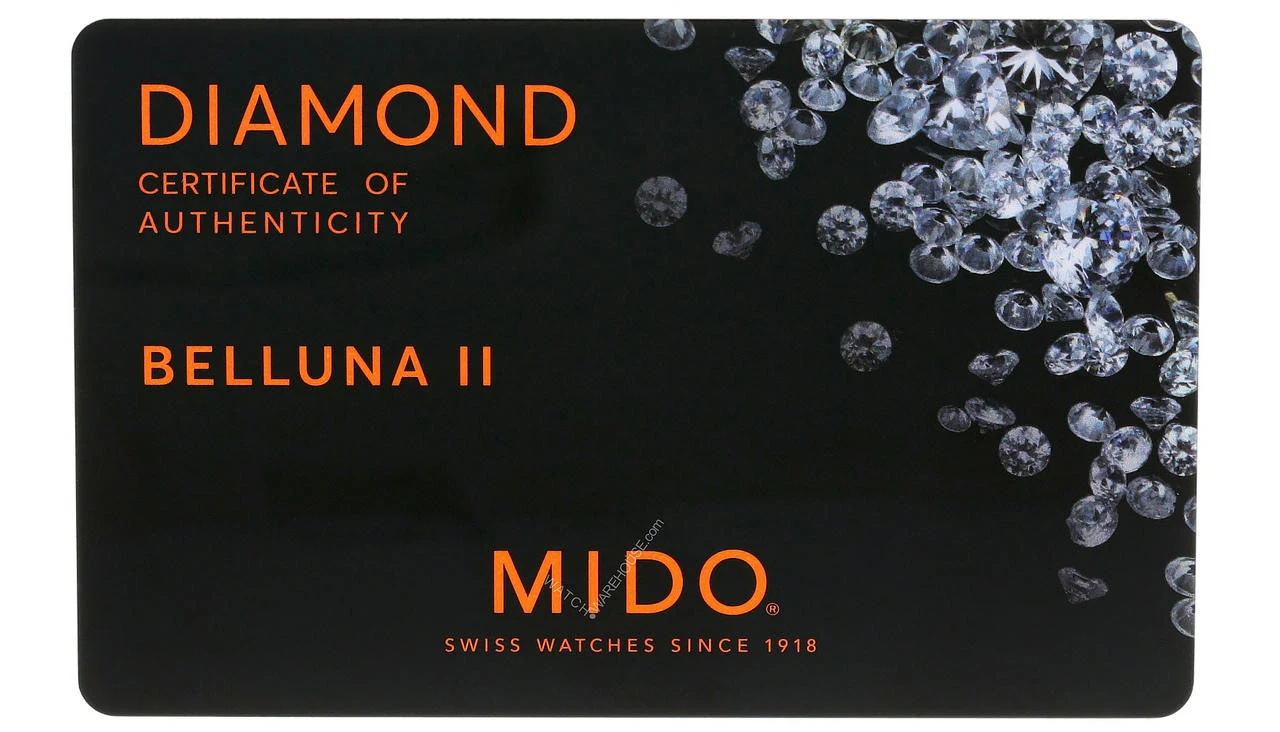 MIDO Baroncelli 29MM SS Diamond Black Dial Women's Watch M7600.4.68.1 6 MIDO Baroncelli 29MM SS Diamond Black Dial Women's Watch M7600.4.68.1 - Image 4