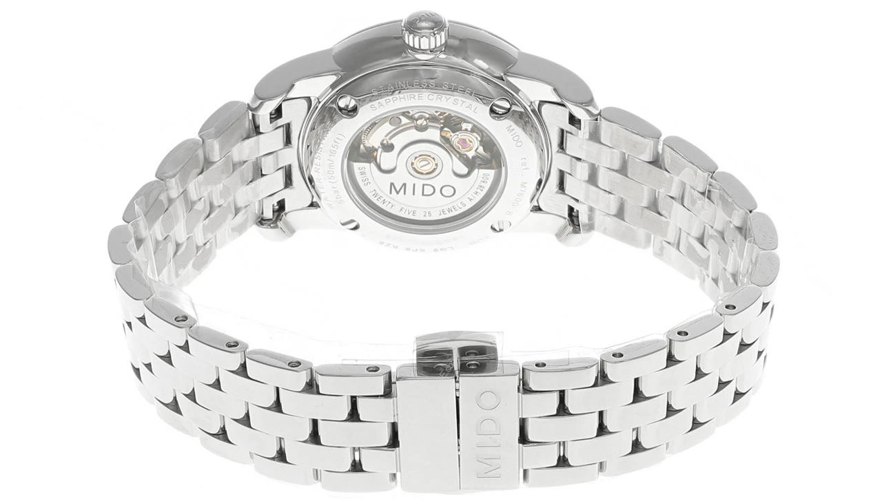 MIDO Baroncelli 29MM SS Diamond Black Dial Women's Watch M7600.4.68.1 5 MIDO Baroncelli 29MM SS Diamond Black Dial Women's Watch M7600.4.68.1 - Image 3