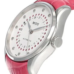 MIDO Belluna Mysterious Date 33MM Pink LTHR Women's Watch M024.207.16.036.09 -Citizen shop mido watches mido belluna mysterious date 33mm pink lthr womens watch m024.207.16.036.09 73862.1652725470