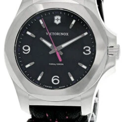 VICTORINOX I.N.O.X. 37MM BLK Dial Paracord Strap Women's Watch 241918